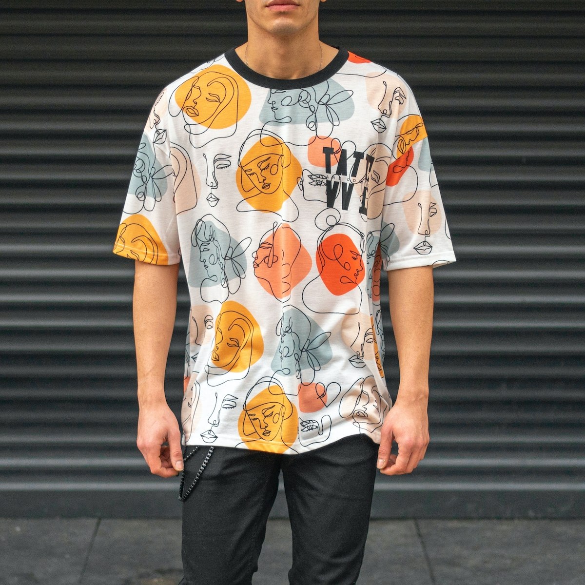 Men's Oversize Printed T-Shirt - 1