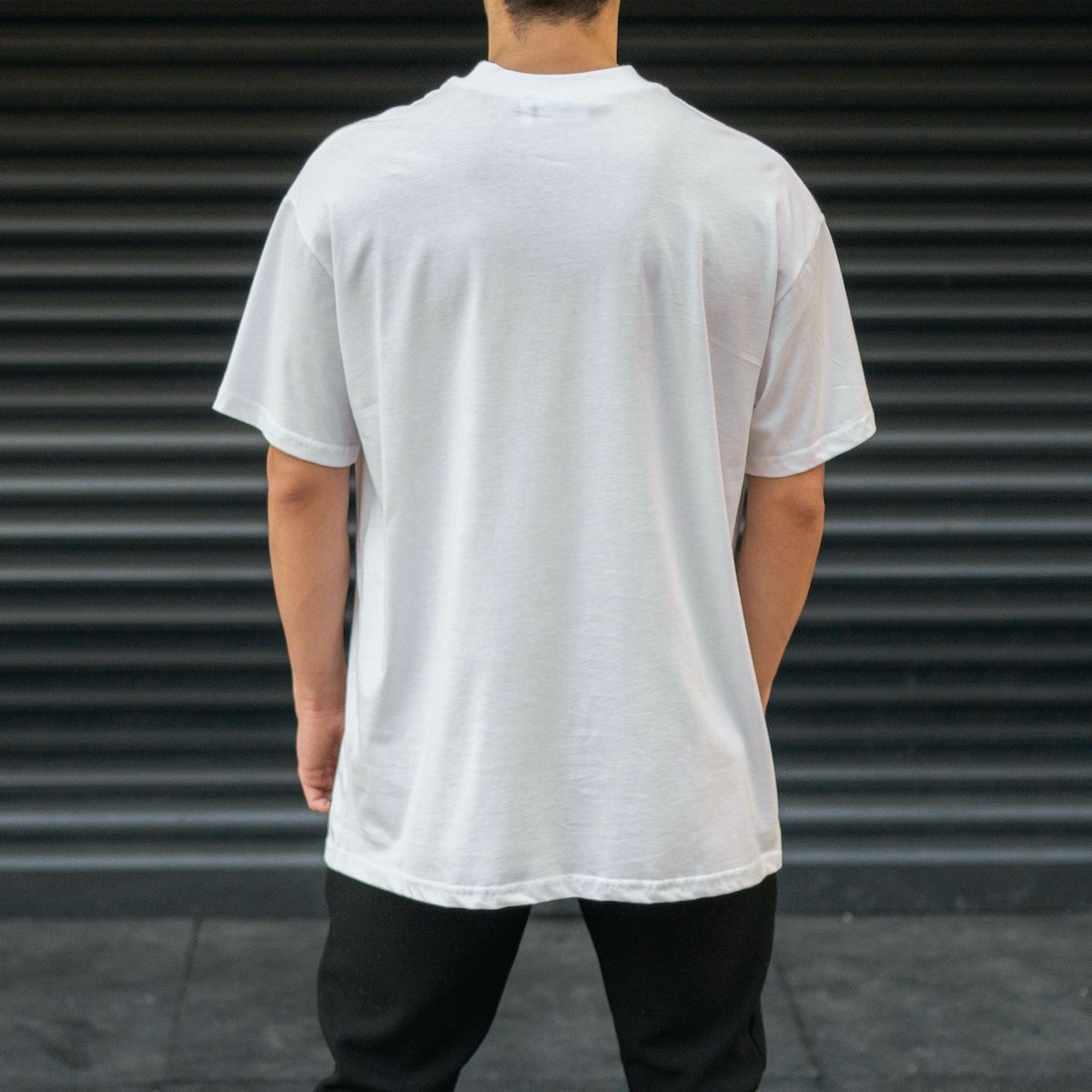 Mens Oversize Basic T Shirt White
