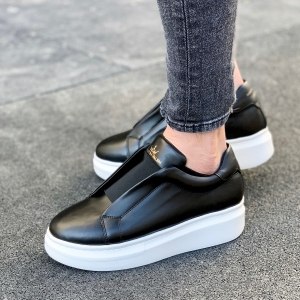 Heren Instapsneakers Schoenen in Zwart - 2