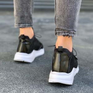 Herren Chunky Sneakers Designerschuhe aus Wildleder in schwarz - 5