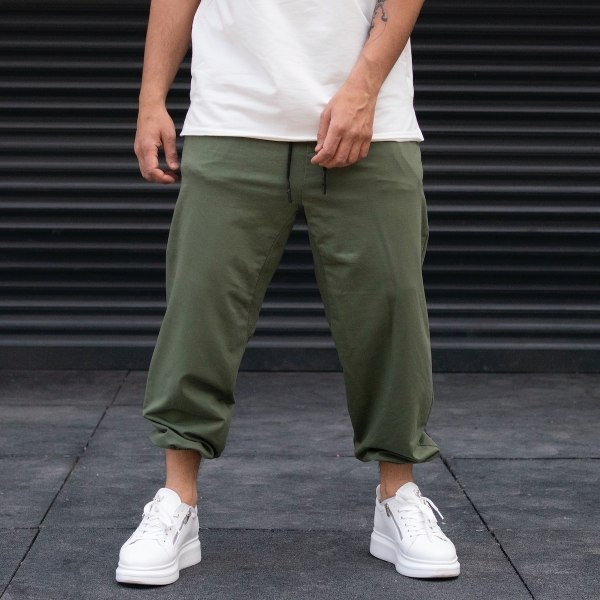 Men's Jogger Oversize Khaki Sweatpants - 1