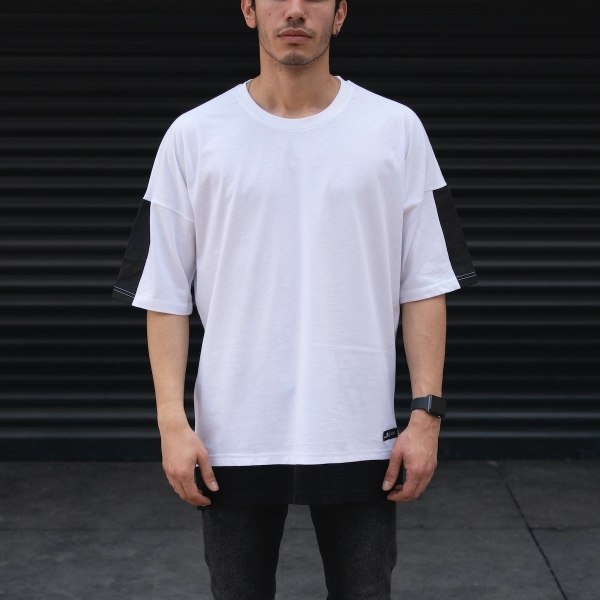 Men's Oversize T-shirt Basic Designer White - 1