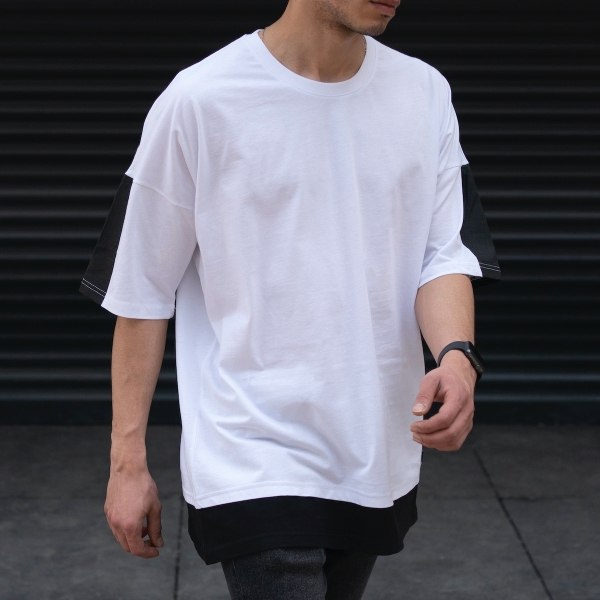 Men's Oversize T-shirt Basic Designer White