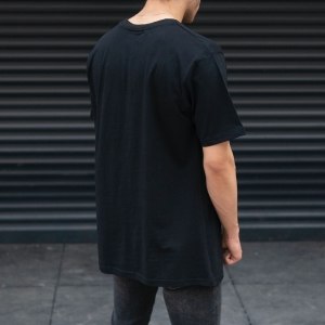 Men's Oversize T-shirt Designer Gilt Black - 4
