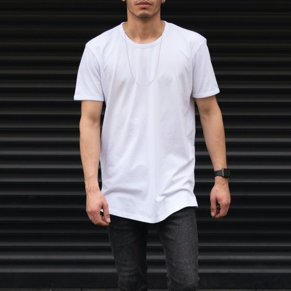 Men's Oversize Basic T-shirt White - 1