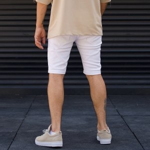 Men's Basic Jeans shorts White - 6