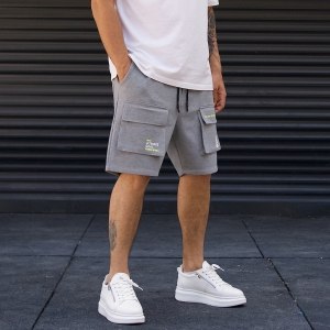 Men's Oversize Shorts Cargo Designer Grey - 6