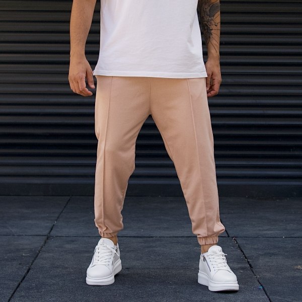 Men's Oversize Joggers Cool Pants Taupe - 3