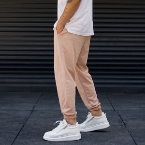 Men's Oversize Joggers Cool Pants Taupe - 4