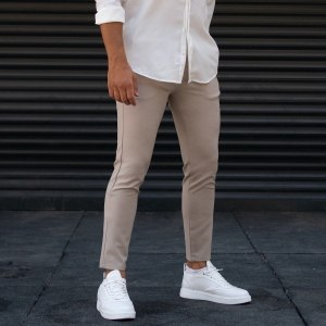 Men's Trousers Pants Light Fabric Beige - 7
