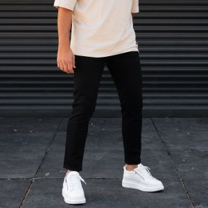 Men's Basic Skinny Jeans In Black - 3