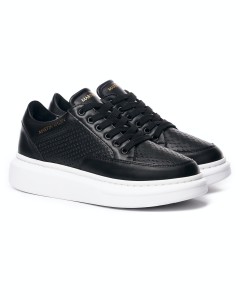 Heren Ademende Schoenen Sneakers Zwart - 3