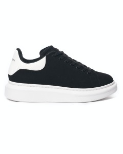 Plateau Sneakers Suede Schuhe in schwarz - 2