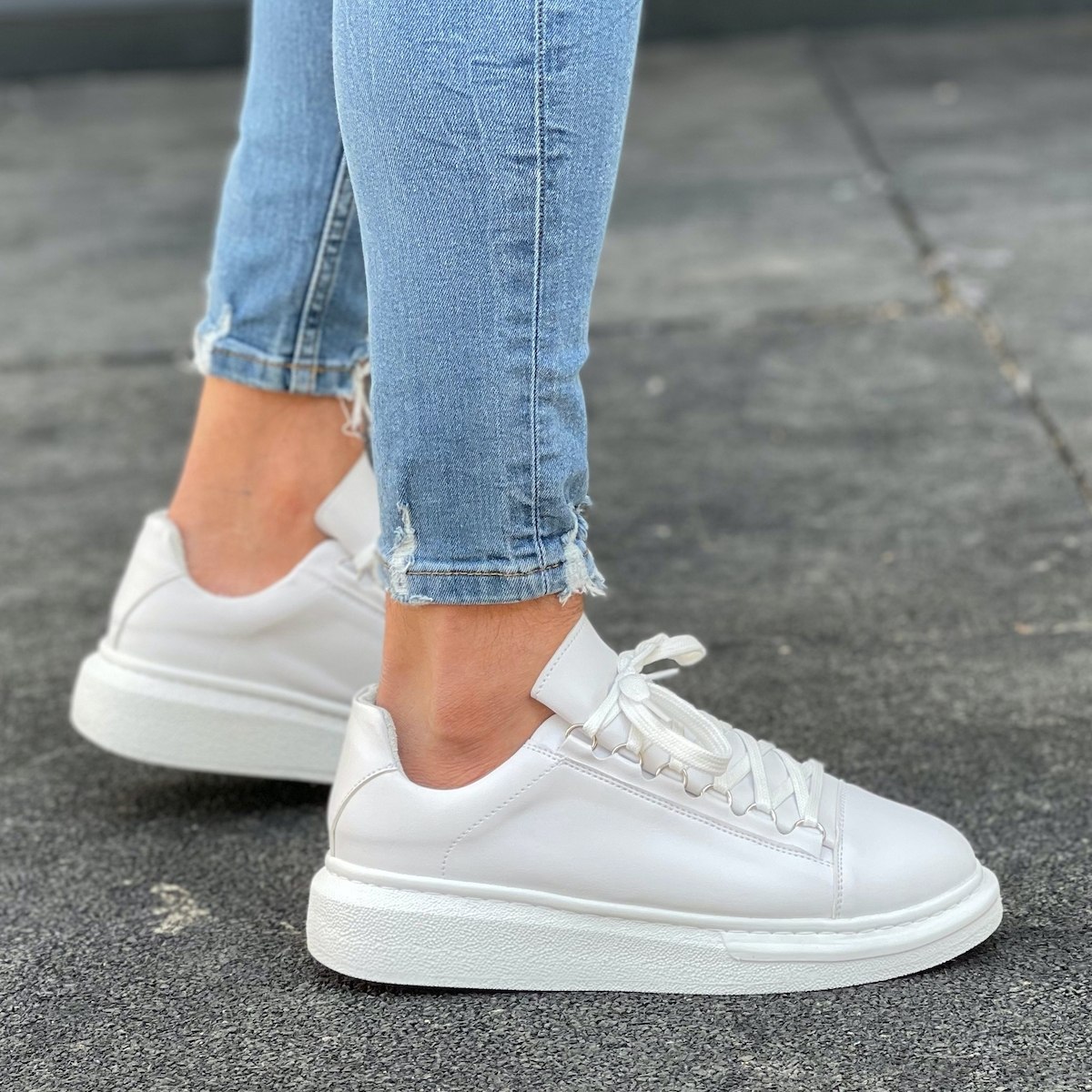 Buy Women's White Sneakers High-Sole-5cm-Light Walking Shoes Sneakers |  online store of Turkish goods TT-Turk