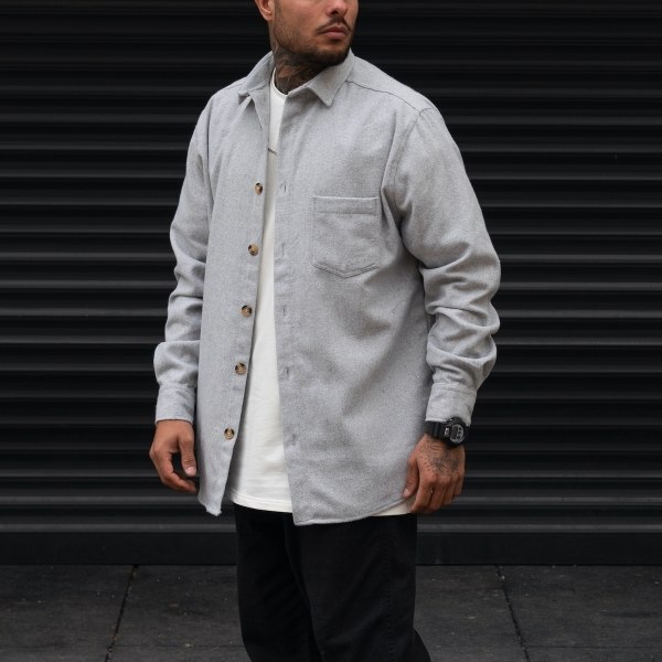 Men's Lumberjack Shirt Grey - 2