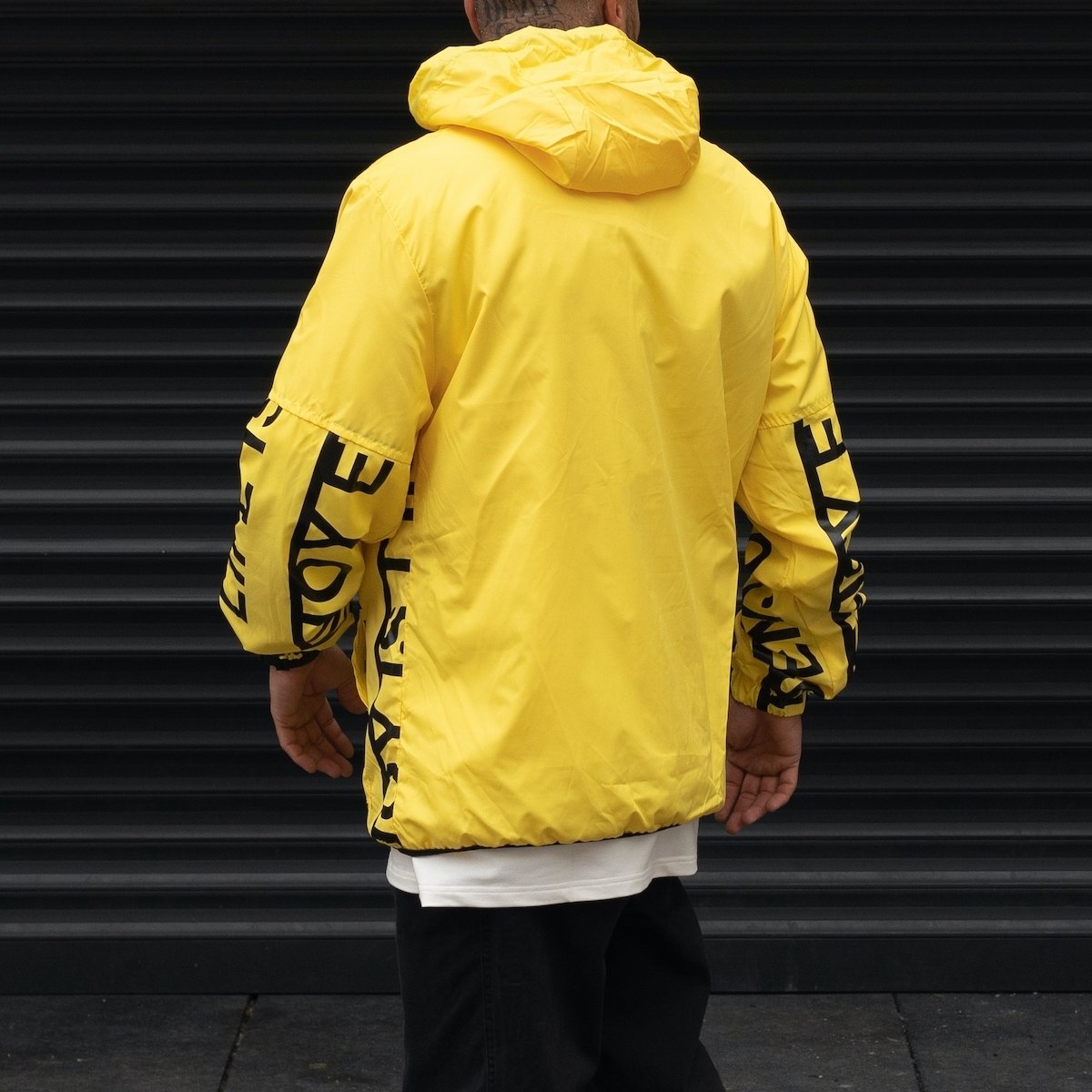 MV Autumn Collection Rainproof Hoodie in Yellow | Martin Valen
