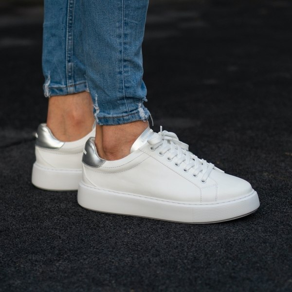 Men's Casual Sneakers Iconic White-Grey
