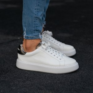 Men's Casual Sneakers Iconic White-Black - 3