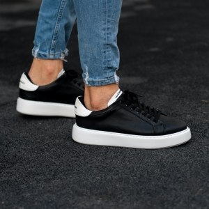 Men's Casual Sneakers Iconic Black-White - 3