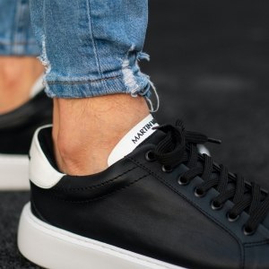 Men's Casual Sneakers Iconic Black-White