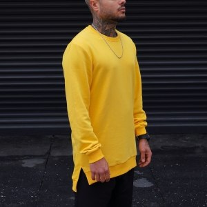 Men's Muscle Sweatshirt In Yellow
