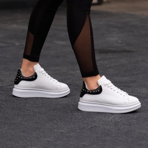 Women's Hype Sole Thorn Sneakers In White - 4