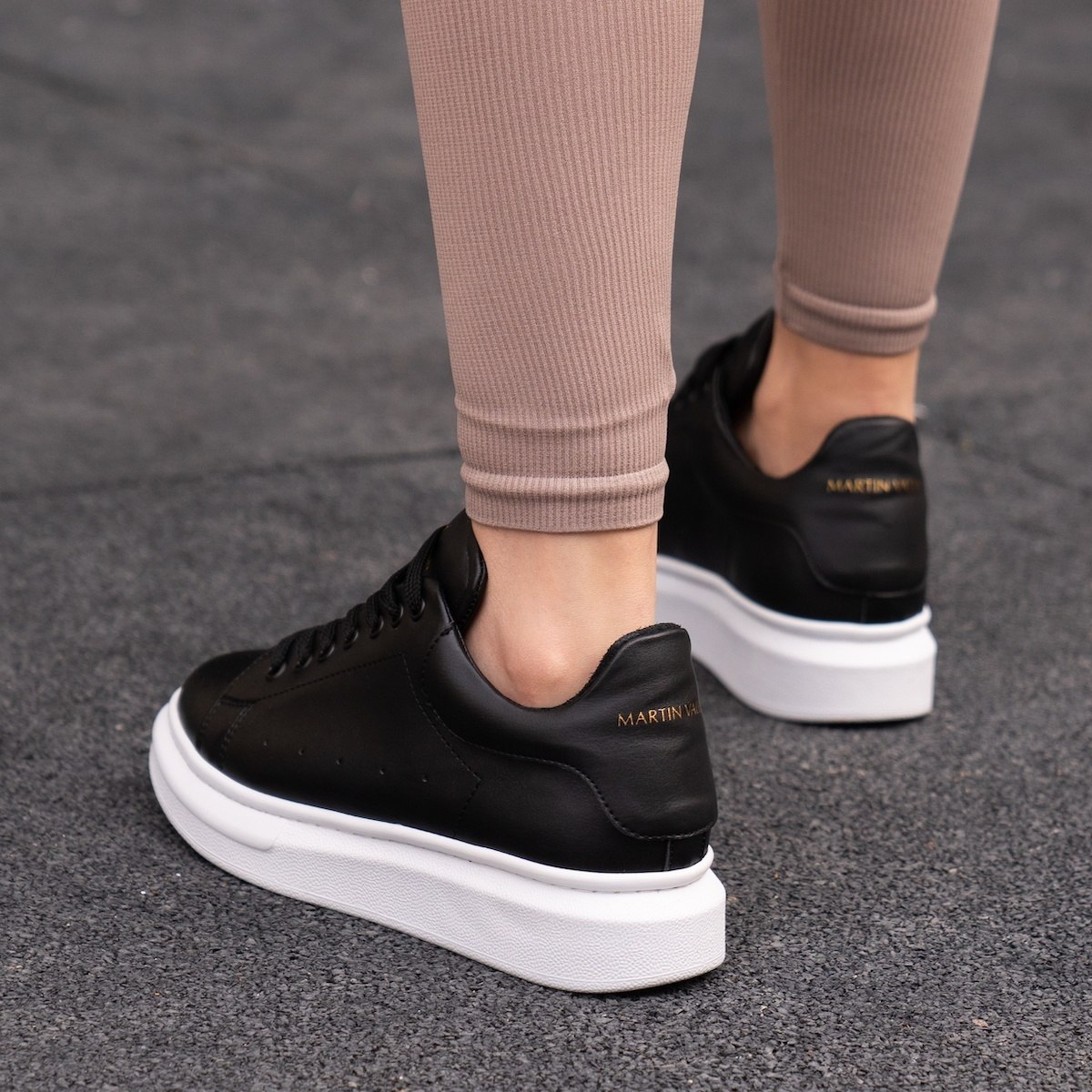 Martin Valen Women’s Chunky Sneakers in Black | Martin Valen