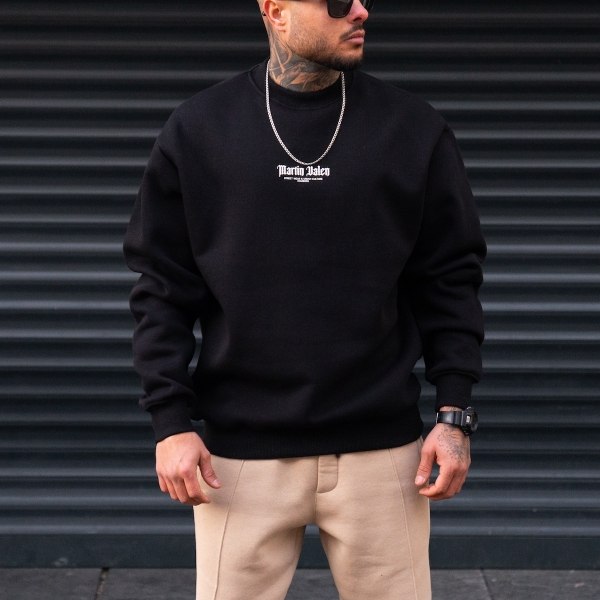 Men's Oversize Sweatshirt Martin Valen Urban Culture Black - 1