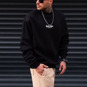 Men's Oversize Sweatshirt Martin Valen Urban Culture Black - 4