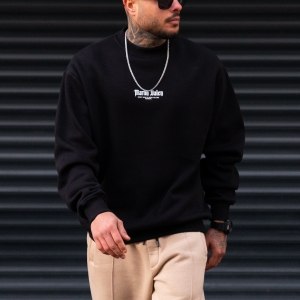 Men's Oversize Sweatshirt Martin Valen Urban Culture Black - 5