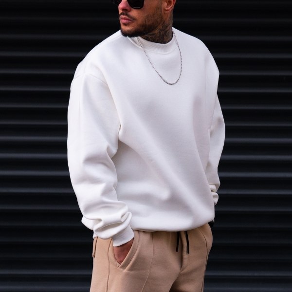 Men's Oversize Sweatshirt X-Mark White - 5