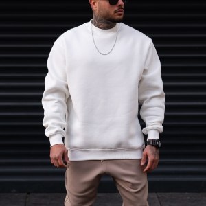 Men's Oversize Sweatshirt Another World's Hell White - 2