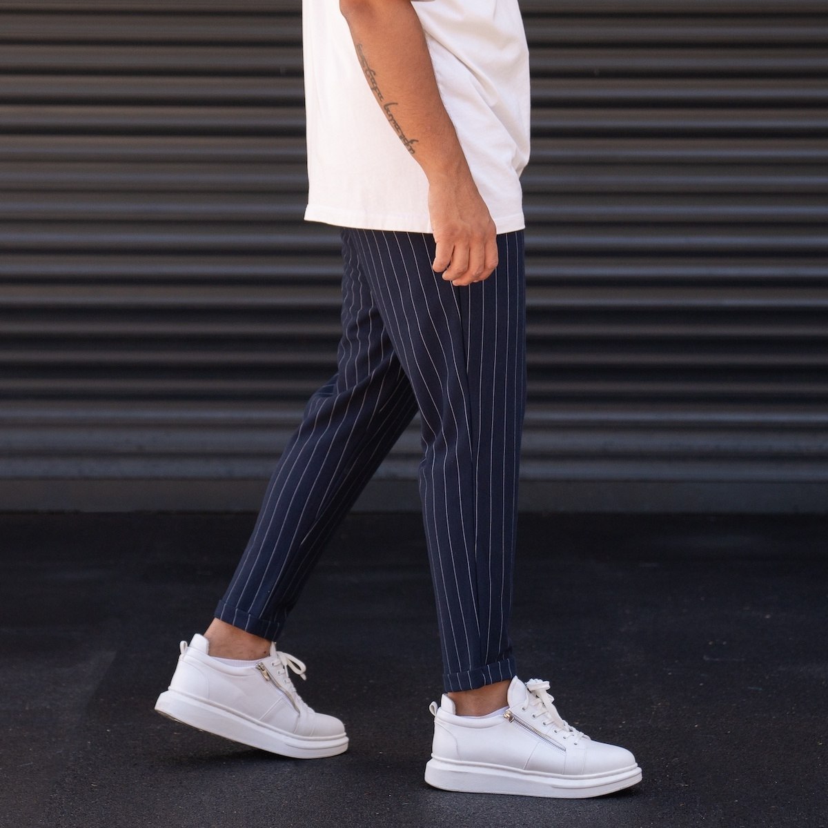 Buy Blue White Stripe Men Pant Cotton Handloom for Best Price, Reviews,  Free Shipping