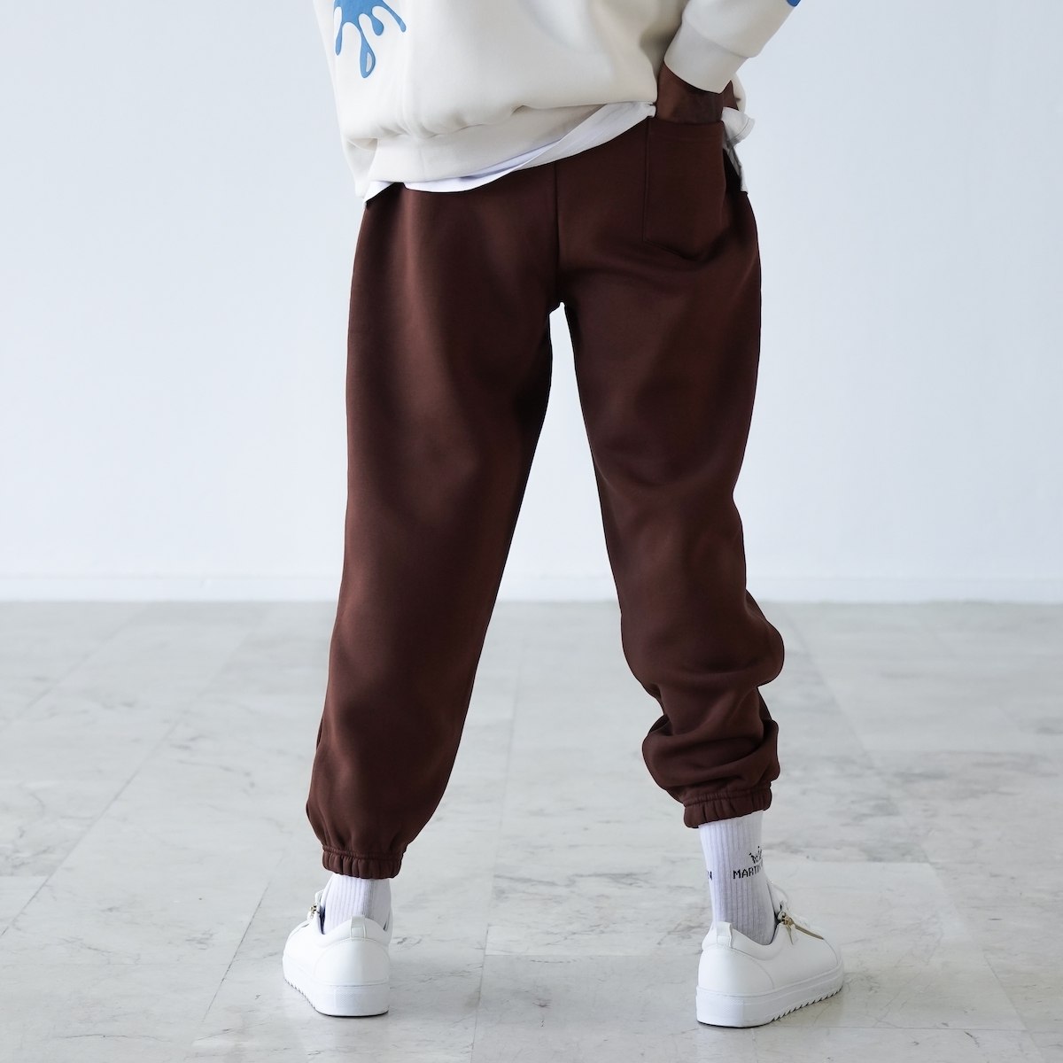 Men's Oversized Brown Jogger with Ankle Cuffs | Martin Valen