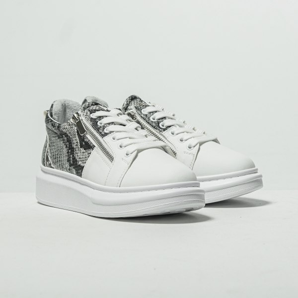 Chunky Sneakers Snake Zipper Shoes