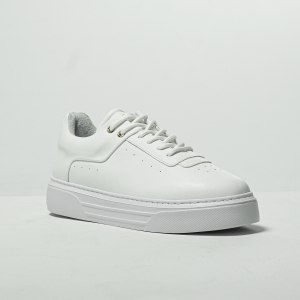 Men’s Casual Sneakers Breathable Shoes White - 3