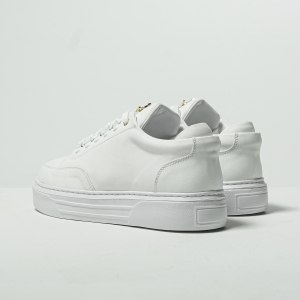 Hombre Bajo-Top Coronado Sneakers Blanco - 4
