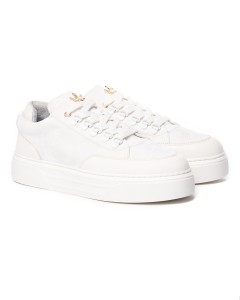 Men's Low Top Sneakers Crowned Shoes Camo-White