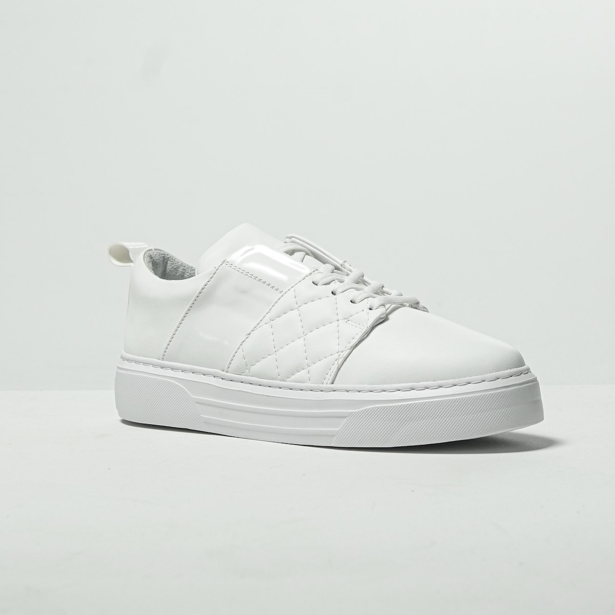 Sneakers Baixo de Assinatura Branca para Homem | Martin Valen