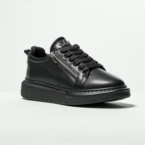 Chunky Sneakers Designer Zipper Shoes Black