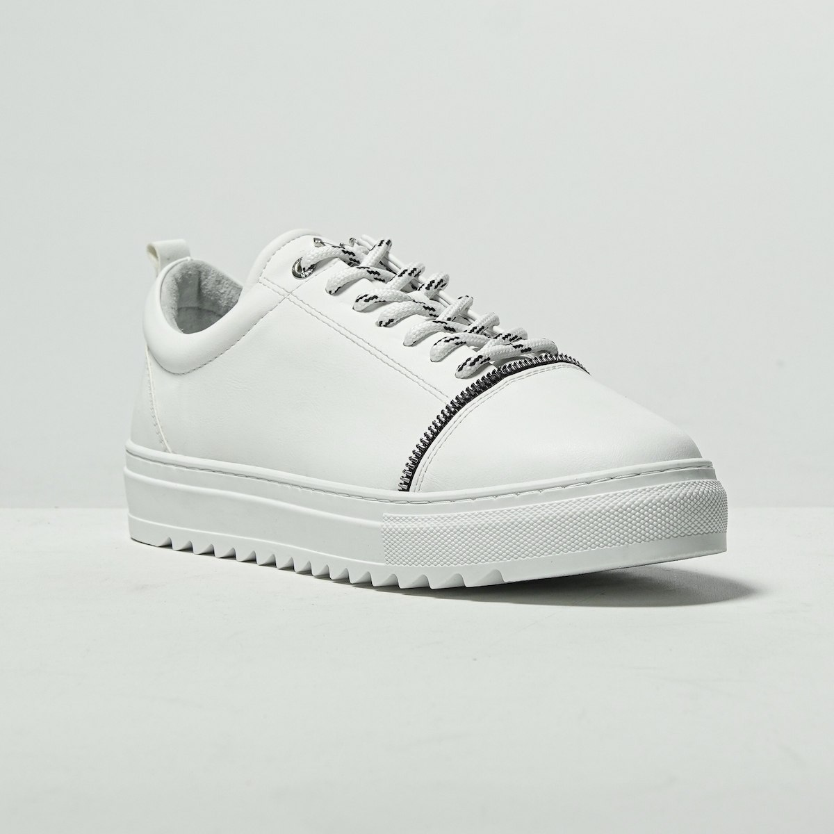 Hombre Bajo-Top Diseñador Sneakers Blanco | Martin Valen