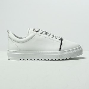Uomo Basse Designer Sneakers Scarpe Bianco - 1