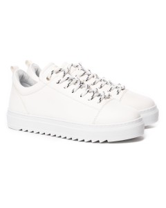 Uomo Basse Sneakers Scarpe White - 4