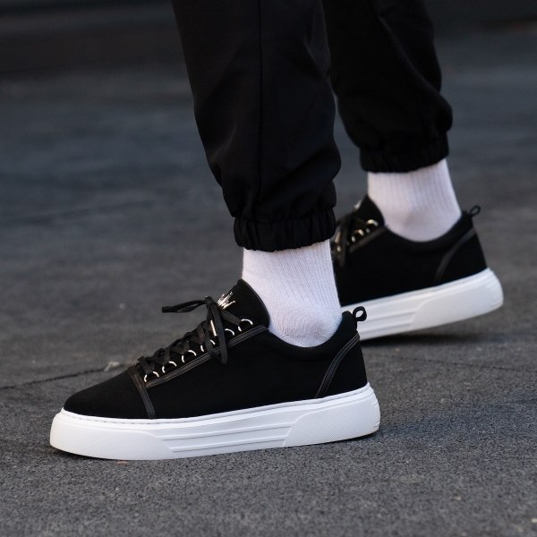 Men's Casual Sneakers Crowned Black - 12
