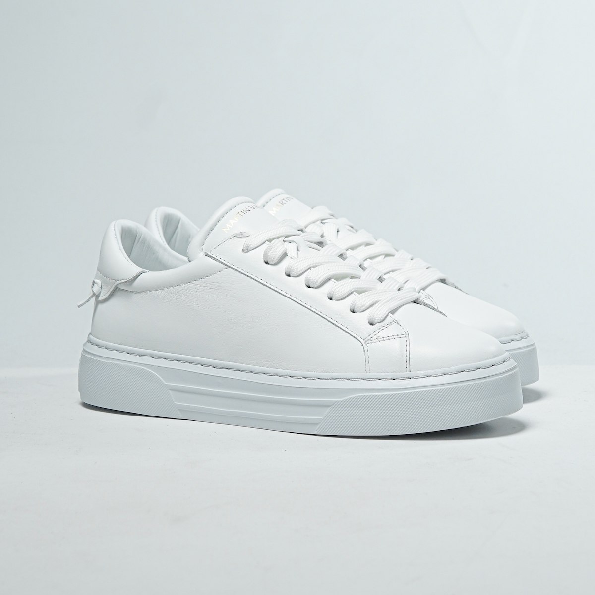 Node High Street Leather Sneakers White | Martin Valen