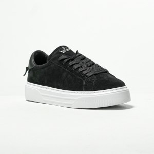 Arc Suede Genuine Leather Shoes Black