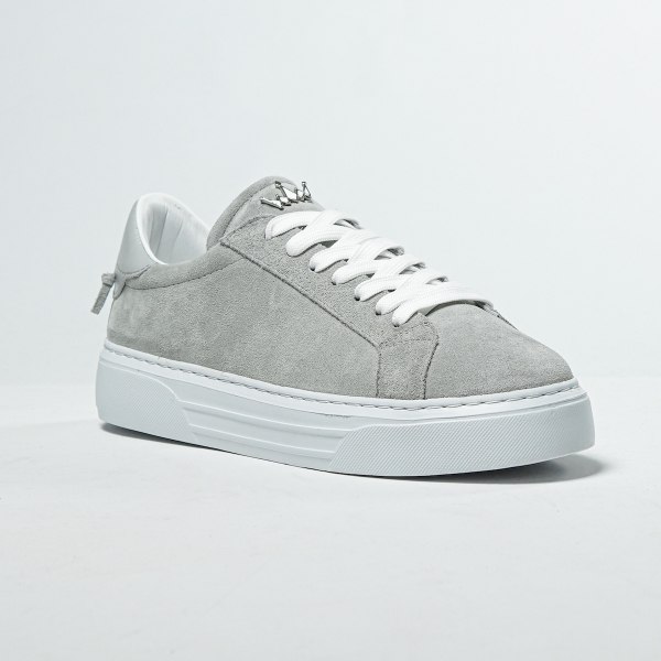 Arc Suede Genuine Leather Shoes Grey