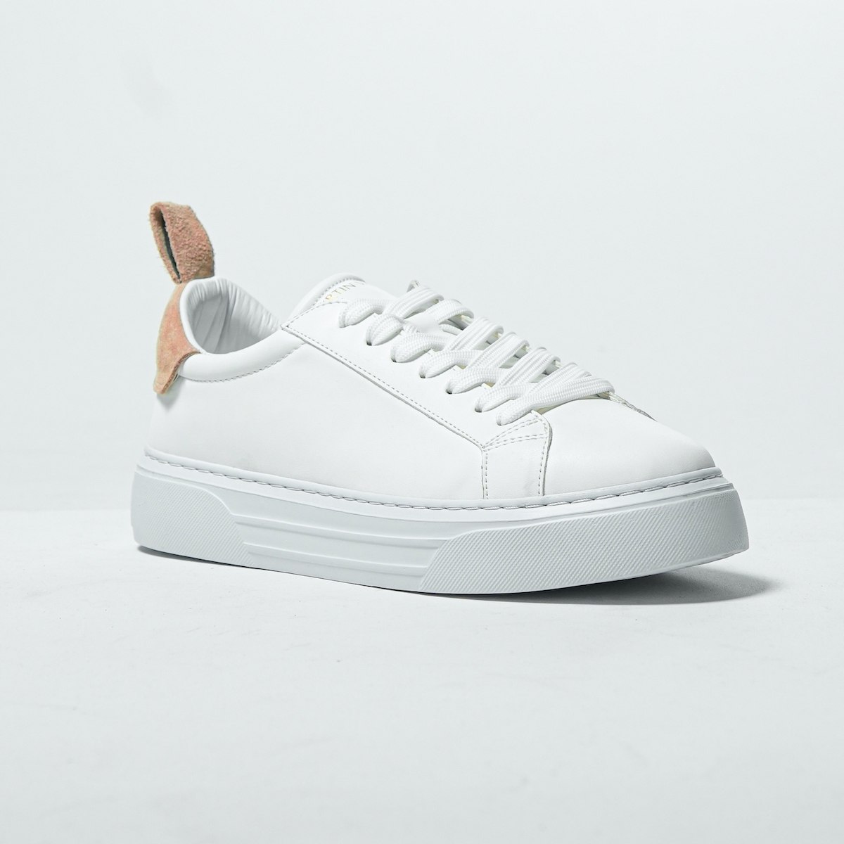 Bobe Suede Belted New Sneakers White Beige | Martin Valen