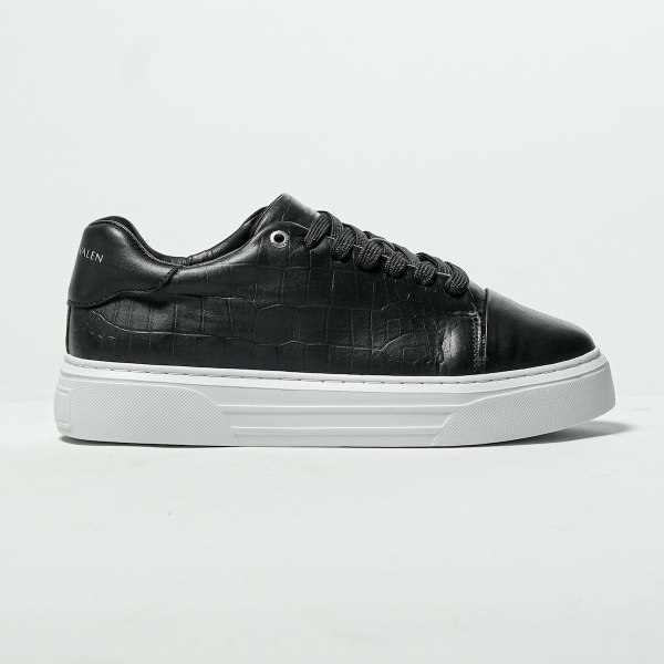 Lizz Genuine Leather Sneaker Shoes Black