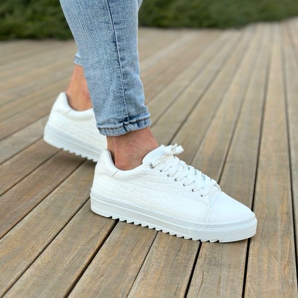 Dino Low Top Sneaker Shoes White